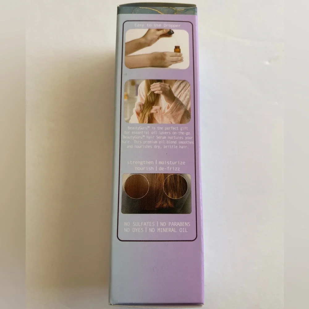3pk BEAUTY GURU Natural Hair Serum 100% Pure &‎ Natural Oil Moisturizes Hair